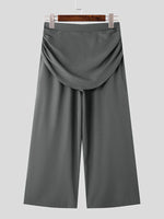 Load image into Gallery viewer, Mens Ruched Solid Color Straight-Leg Pant SKUK82633
