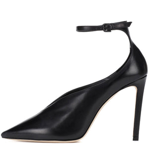 Pointed Toe Ankle Strap Stiletto Pumps