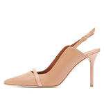 Load image into Gallery viewer, Pointed Toe Buckle Stiletto Slingback Pumps
