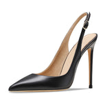 Load image into Gallery viewer, Pointed Toe Stiletto Slingback Pumps
