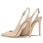 Load image into Gallery viewer, Pointed Toe Stiletto Slingback Pumps
