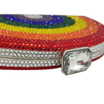 Load image into Gallery viewer, Rainbow Rhinestone Semi-circular Handbag
