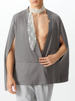 Load image into Gallery viewer, Mens Shawl Design V-Neck Long Sleeve Cloak SKUK78600
