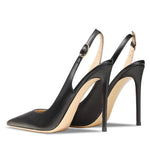 Load image into Gallery viewer, Pointed Toe Stiletto Slingback Pumps
