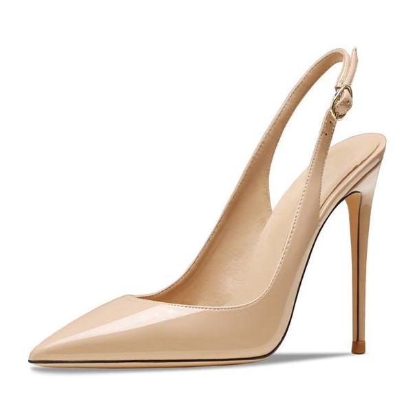 Pointed Toe Stiletto Slingback Pumps