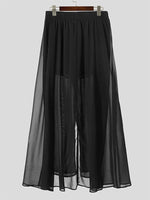 Load image into Gallery viewer, Mens Fake Two-Piece Sheer Chiffon Pant SKUK83785
