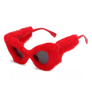 Y2K Fashion Feather Sunglasses