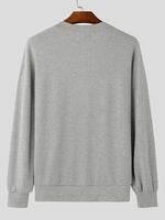 Load image into Gallery viewer, Mens Solid Color Deep V-Neck Long-Sleeve Sweater SKUK78592
