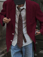 Load image into Gallery viewer, Mens Casual Plaid Print Long-Sleeve Blazer SKUK81469
