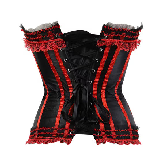 "Sissy Juliette" Lace-Up Satin Corset — Feminize Your Silhouette