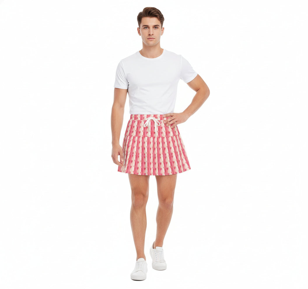 Sissy Men's Ruffled Mini Skirt