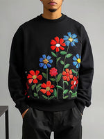 Load image into Gallery viewer, Mens Floral Print Long-Sleeve Hoodie SKUK76519
