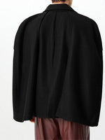 Load image into Gallery viewer, Mens Ruffle Long-Sleeve High-Neck Cloak SKUK79554
