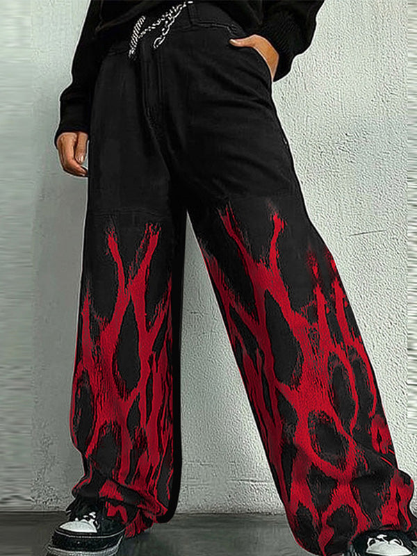 Mens Casual Print Color Block Pant SKUK84537