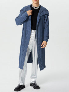 Mens Knit Over-Knee Long Cardigan SKUK78126