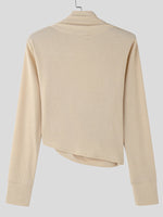 Load image into Gallery viewer, Mens Crossed Texture Knit Long Sleeve Sweater SKUK81194
