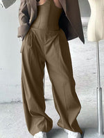 Load image into Gallery viewer, Mens Deconstructed Solid Cinched Waist Pant SKUK82427
