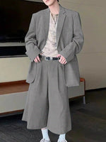 Load image into Gallery viewer, Mens Solid Casual Two-Piece Outfit SKUK82233
