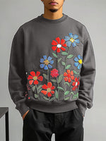 Load image into Gallery viewer, Mens Floral Print Long-Sleeve Hoodie SKUK76519
