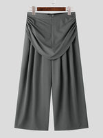 Load image into Gallery viewer, Mens Ruched Solid Color Straight-Leg Pant SKUK82633
