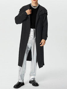 Mens Knit Over-Knee Long Cardigan SKUK78126