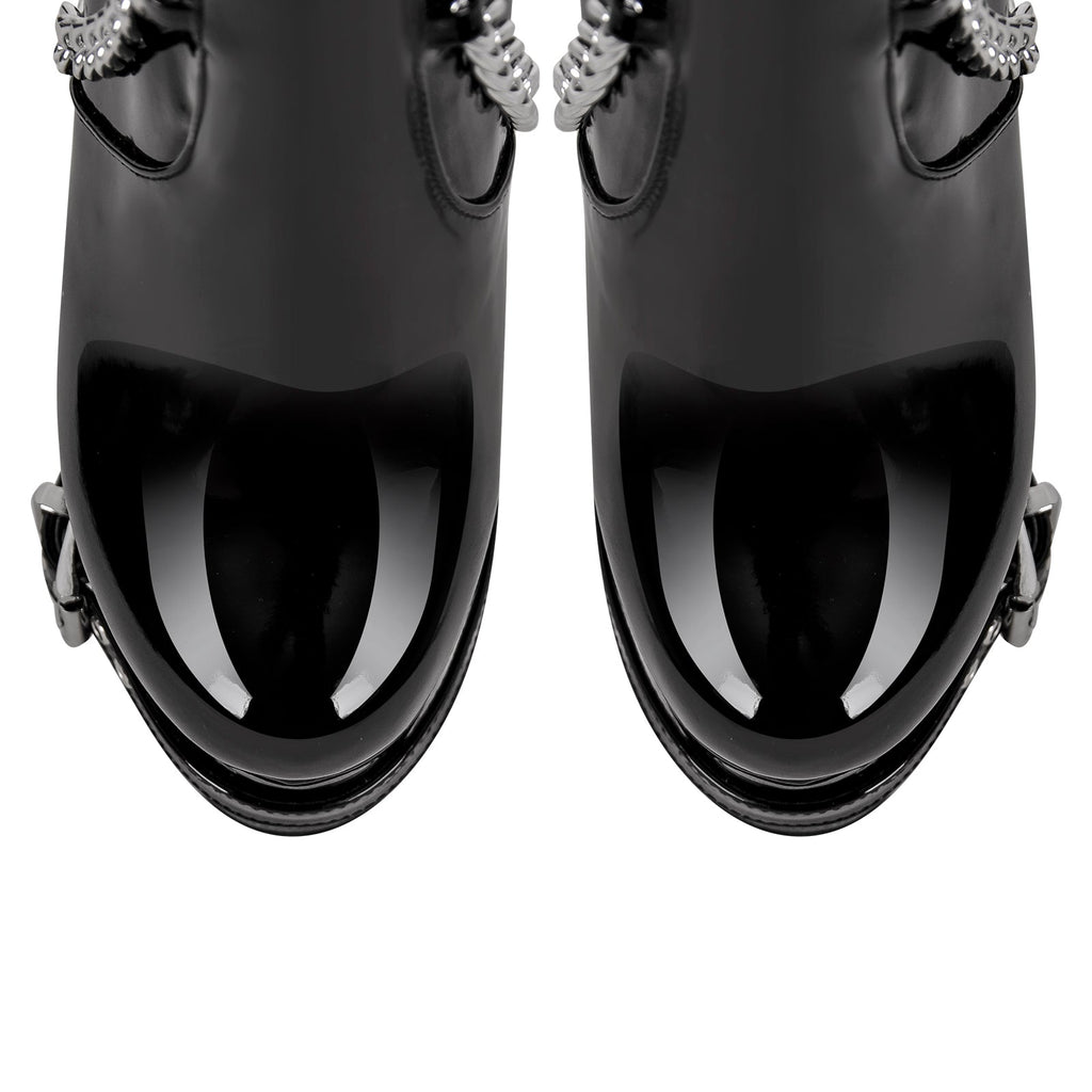 Buckle Strap Rivet Platform Ovee the Knee Boots