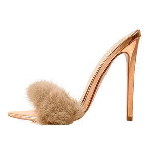 "Sissy Esme" Rose Gold  High Heel Stilettos Sandals for Men