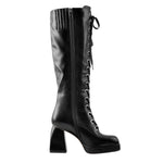 Load image into Gallery viewer, Square Chunky Heels Knee High Platform Boots
