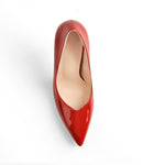 Load image into Gallery viewer, Red Pointed Toe Patent Leather High Heels Stiletto Pumps
