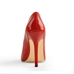 Load image into Gallery viewer, Red Pointed Toe Patent Leather High Heels Stiletto Pumps
