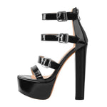 Load image into Gallery viewer, Sandals Platform Chunky High Heels
