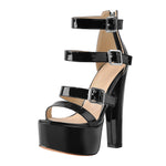 Load image into Gallery viewer, Sandals Platform Chunky High Heels
