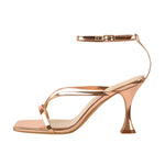 Load image into Gallery viewer, Rose Gold Band High Tapered Heels Sandals
