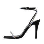 Load image into Gallery viewer, Rhinestones Ankle Strap Stilettos Sandals
