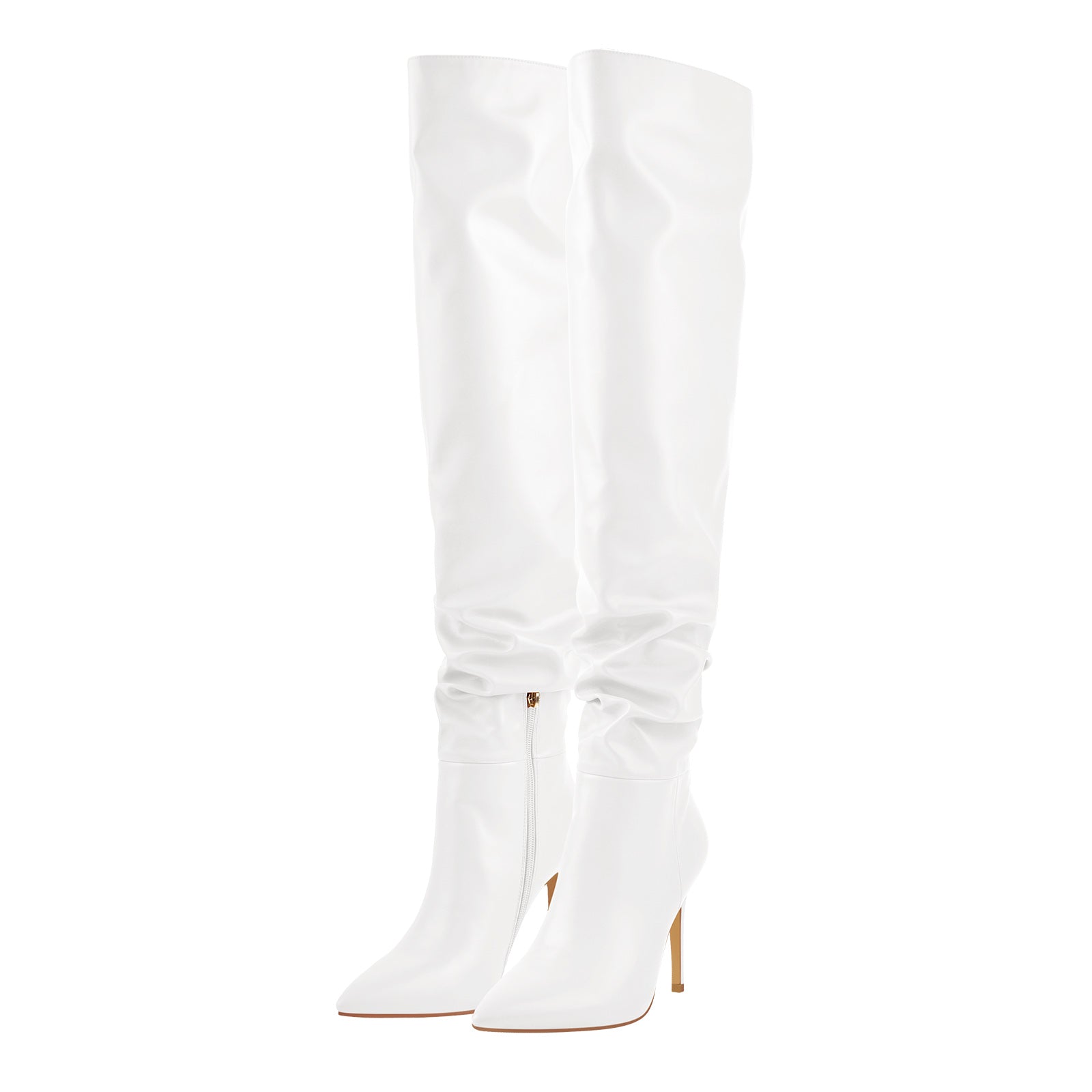 Pointed Toe Tight High Boots 4in Stiletto Heel