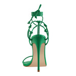 Load image into Gallery viewer, Pointed Toe Lace Up Strap High Heel Sandals
