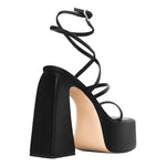 Load image into Gallery viewer, Platform Chunky Triangle Heel Sandals
