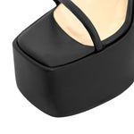 Load image into Gallery viewer, Platform Chunky Triangle Heel Sandals
