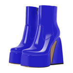 Load image into Gallery viewer, Platform Chunky High Heels Ankle Boots
