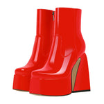 Load image into Gallery viewer, Platform Chunky High Heels Ankle Boots
