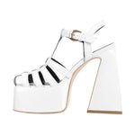 Load image into Gallery viewer, Platform Chunky High Heels Buckle Sandals
