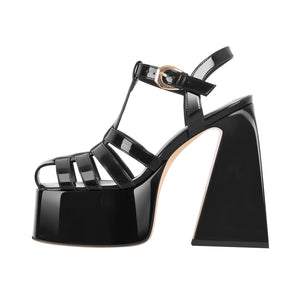 Platform Chunky High Heels Buckle Sandals