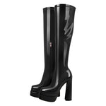 Load image into Gallery viewer, Patent Leather Platform Over The Knee Boots
