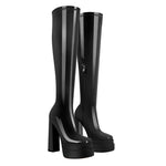 Load image into Gallery viewer, Patent Leather Platform Over The Knee Boots
