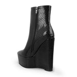 Load image into Gallery viewer, Platform Wedge High Heel Ankle Boots
