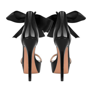 Single Band Ankle Strap Platform Stiletto Sandals