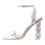 Load image into Gallery viewer, &quot;Sissy Alexandria&quot;  Rhinestone High Heel Sandals for Crossdressing
