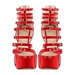 Load image into Gallery viewer, Buckle Straps Platform Stiletto Sandals
