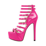 Load image into Gallery viewer, Buckle Straps Platform Stiletto Sandals
