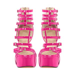 Load image into Gallery viewer, Buckle Straps Platform Stiletto Sandals
